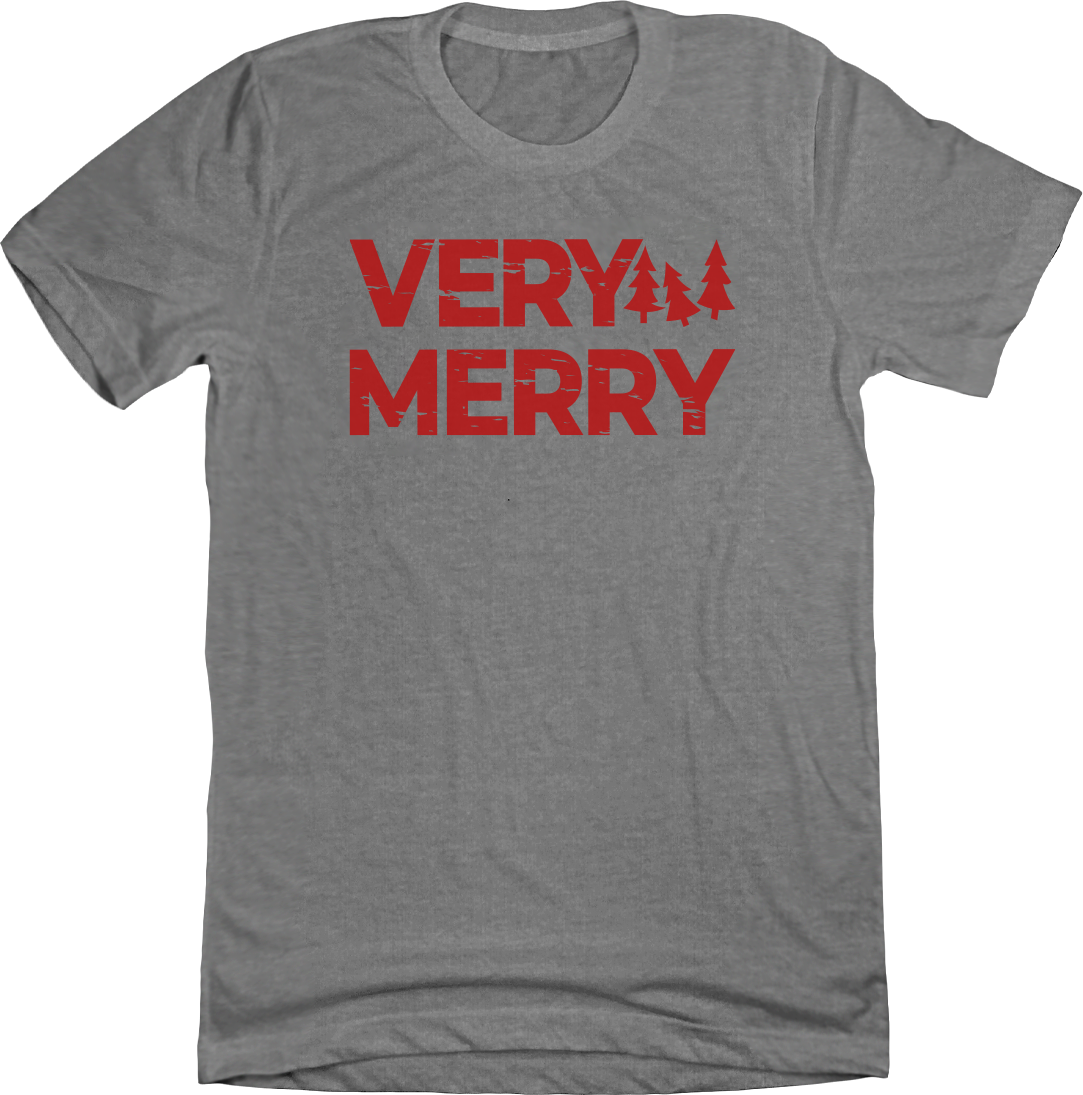 Very Merry T-shirt Red Ink