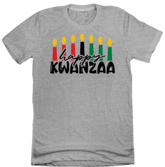 Happy Kwanza Dressing Festive T-shirt grey