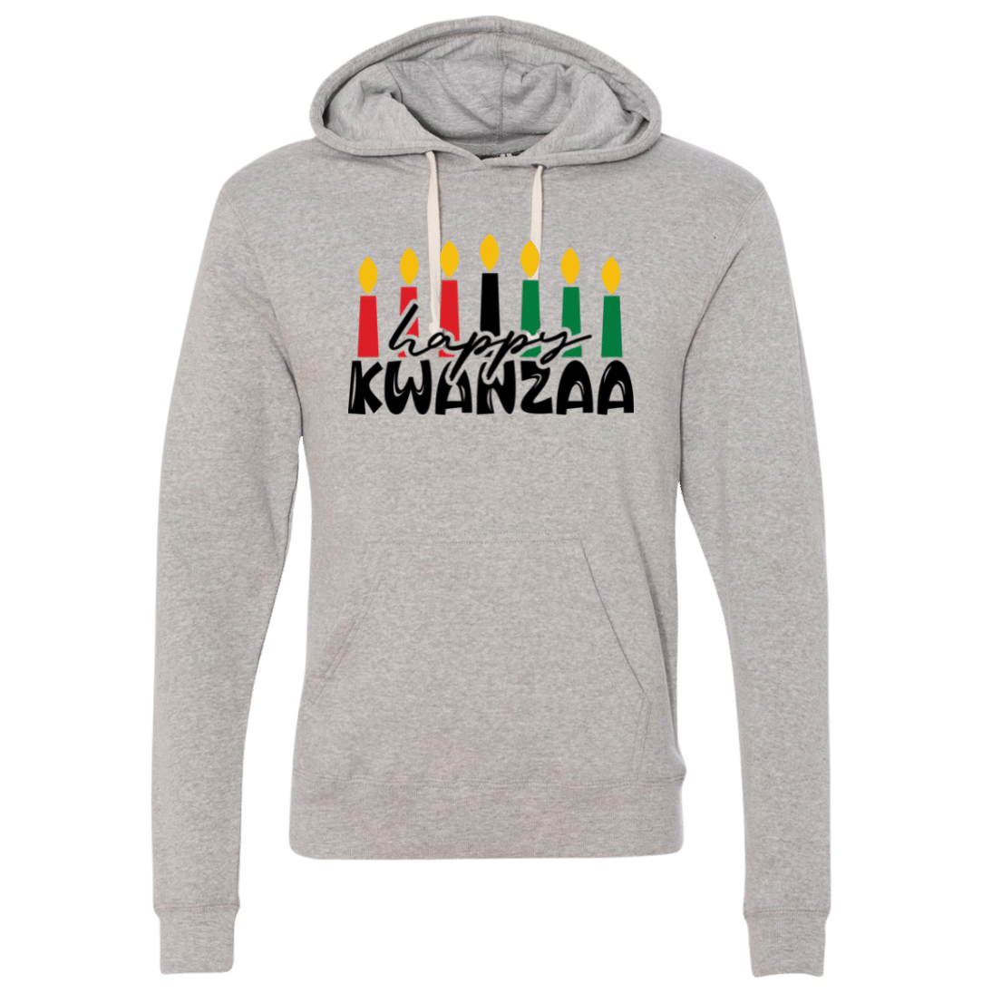 Happy Kwanza Dressing Festive grey hoodie