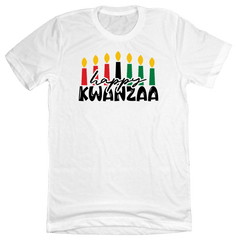 Happy Kwanza Dressing Festive white T-shirt