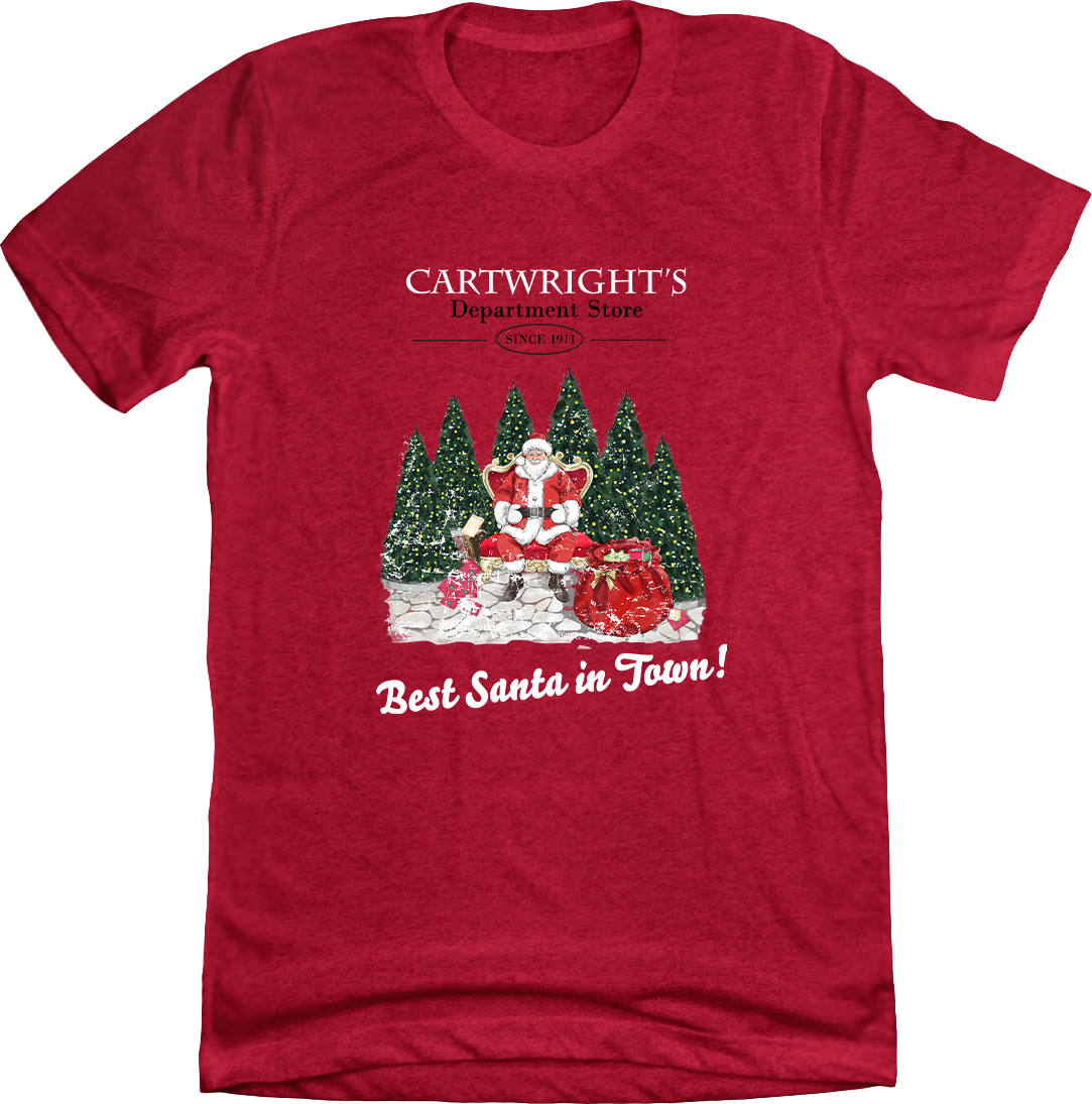 Christmas at Cartwright's Dressing Festive heather Red t-shirt
