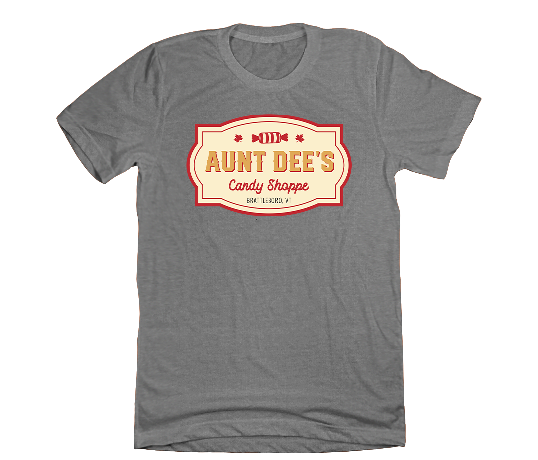 Aunt Dee's Candy Shoppe Dressing Festive grey T-shirt