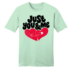 Just You & Me T-shirt mint green Dressing Festive