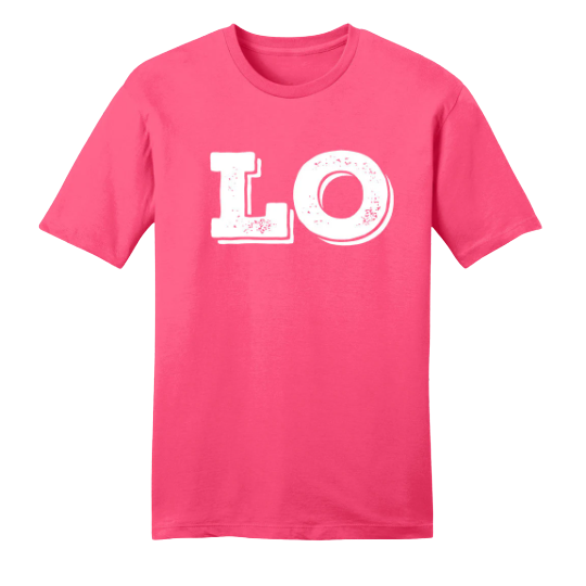 LO VE T-shirt LO Version pink T-shirt Dressing Festive