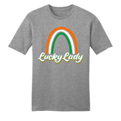 Lucky Lady T-shirt grey Dressing Festive