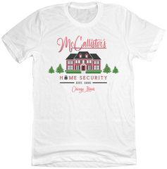 McCallister's Home Security White T-shirt Dressing Festive