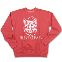 Meowy Catmas Ugly Christmas Sweatshirt