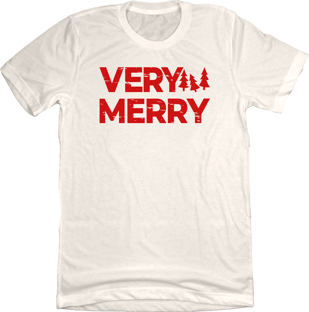 Very Merry T-shirt Red Ink