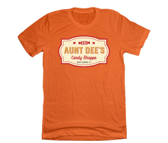 Aunt Dee's Candy Shoppe Dressing Festive orange T-shirt