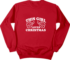 This Girl Loves Christmas Dressing Festive red T-shirt