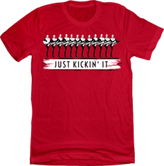Just Kickin' It Dressing Festive Red T-shirt
