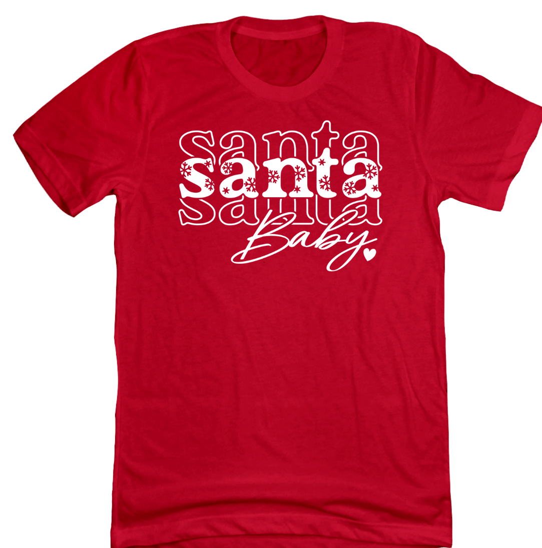 Santa Baby Dressing Festive red T-shirt
