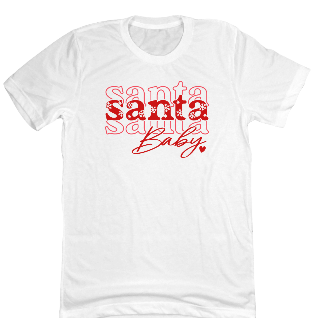 Santa Baby Dressing Festive white T-shirt