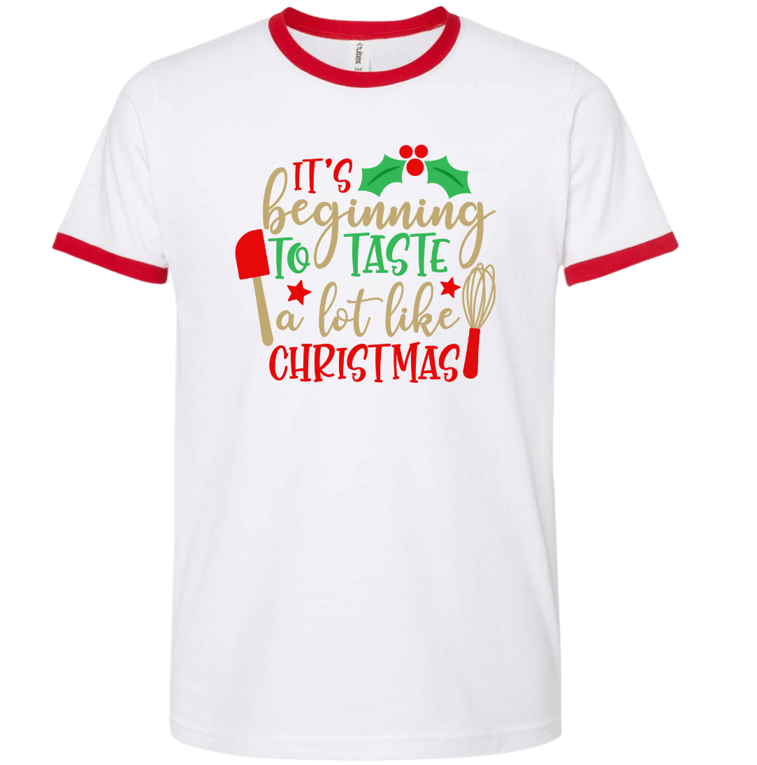 Tastes Like Christmas Ringer T-shirt Dressing Festive