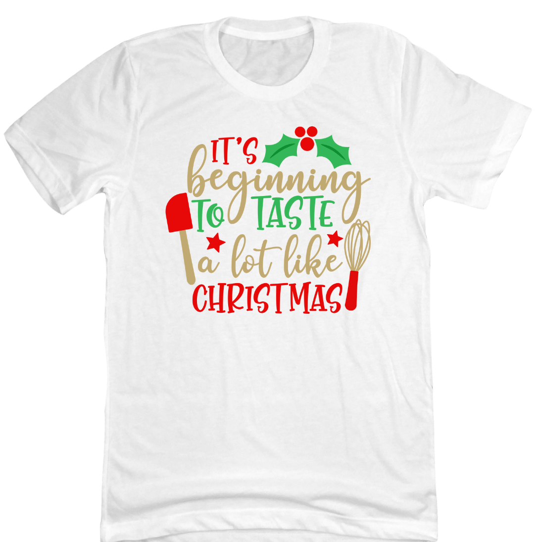 Tastes Like Christmas T-shirt White Dressing Festive