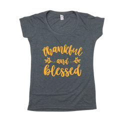 Thankful and Blessed | Women's Scoop Neck