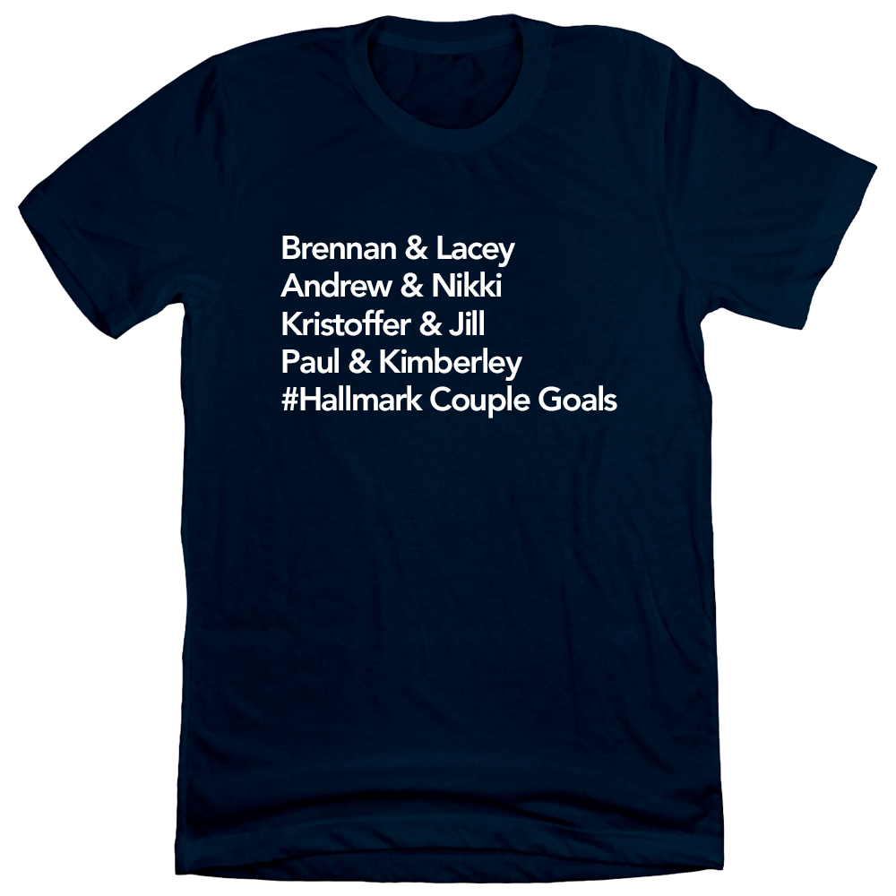 Couple Goals Dressing Festive T-shirt navy
