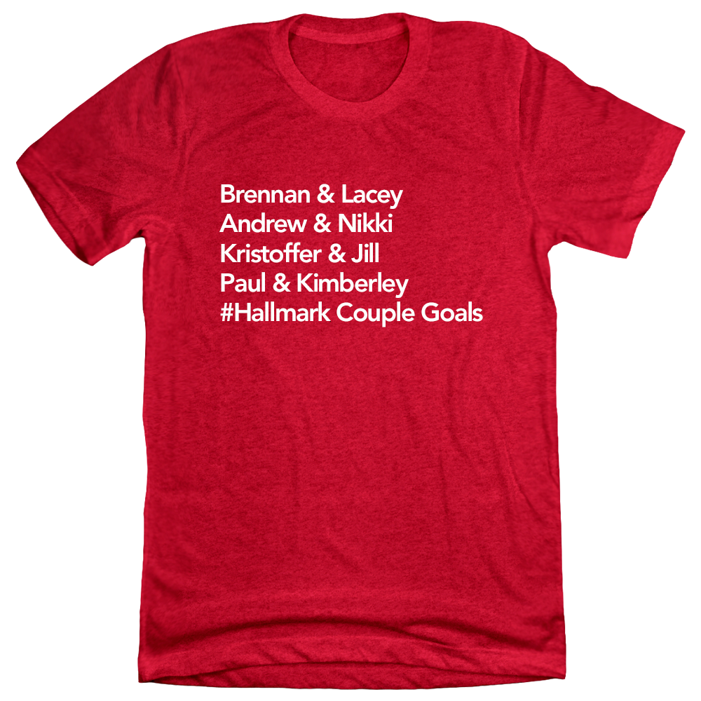 Couple Goals Dressing Festive T-shirt red
