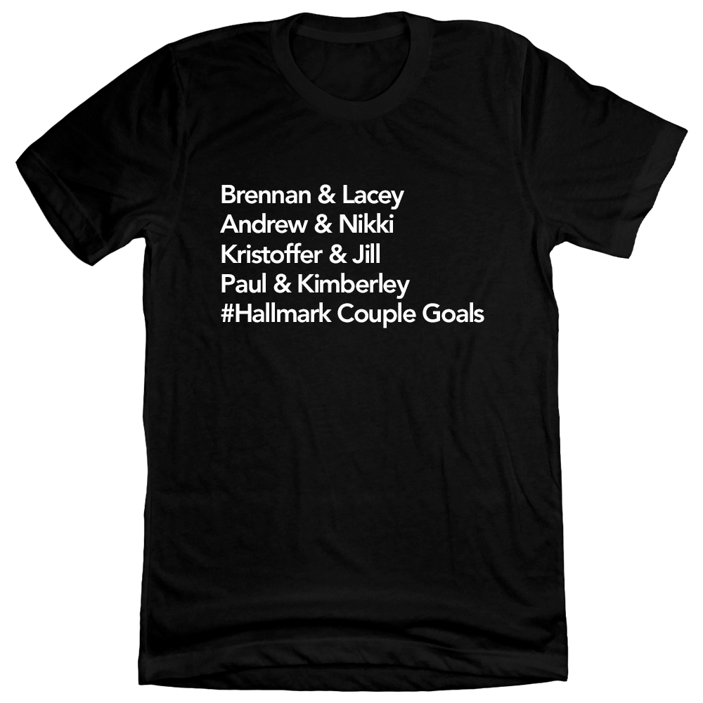 Couple Goals Dressing Festive T-shirt Black