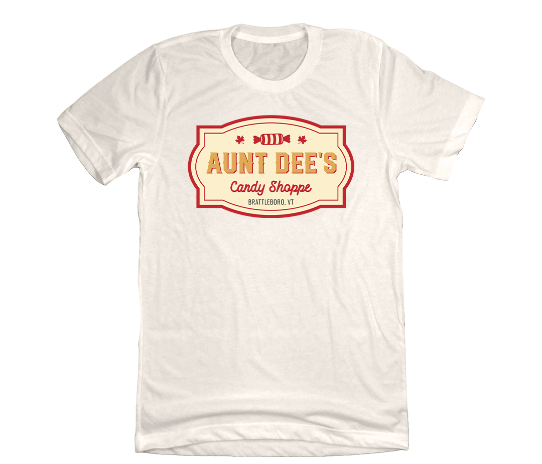 Aunt Dee's Candy Shoppe Dressing Festive Natural White T-shirt