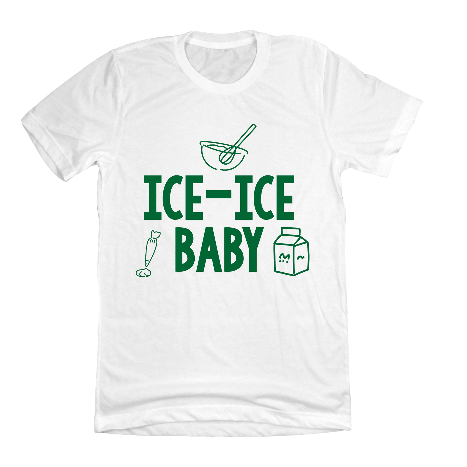 Ice Ice Baby White T-shirt Dressing Festive