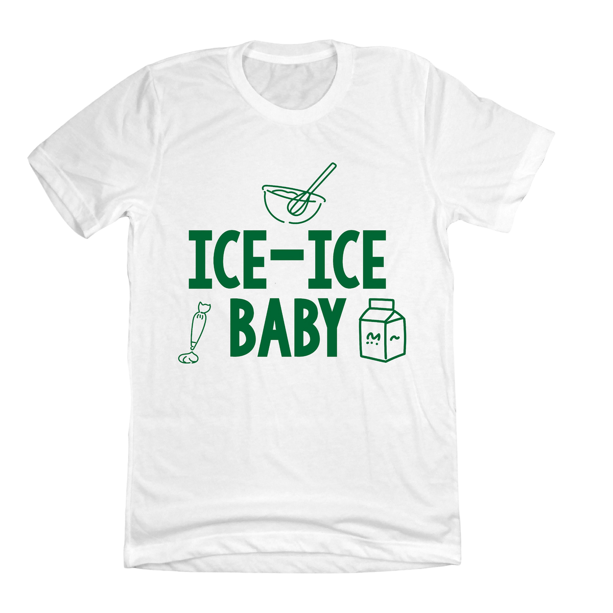 Ice Ice Baby White T-shirt Dressing Festive